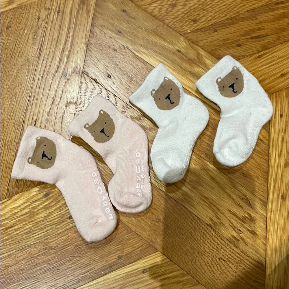Baby Gap bear shoes 2 pairs